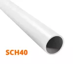 Tubo presion PVC SCH40 12 mm (1/2") 6 metros